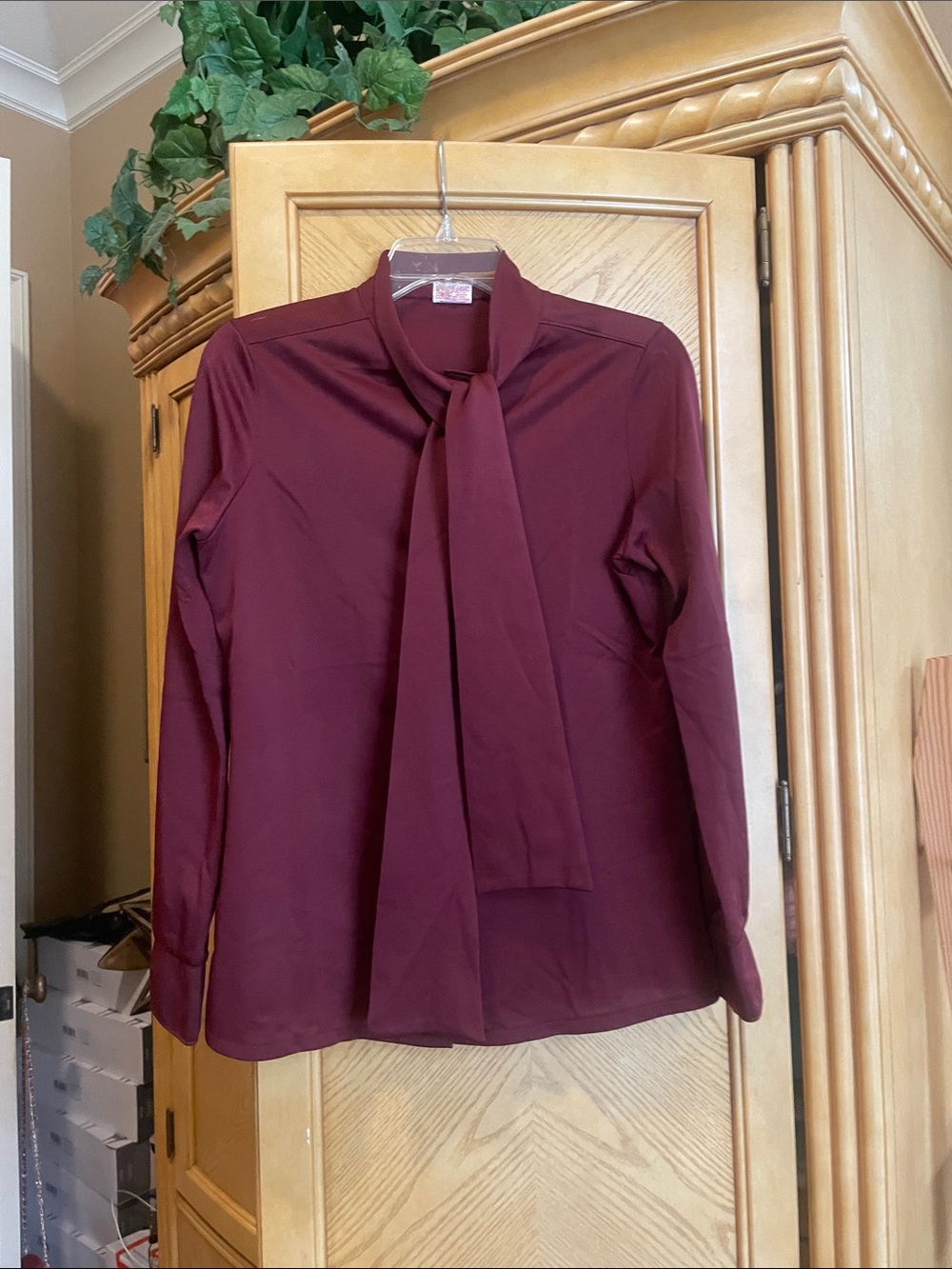 Bodin knits vintage burgundy blouse medium